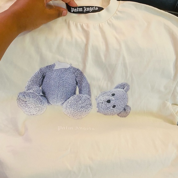 Palm Angels Cream Kill The Bear T-Shirt - Picture 3 of 7